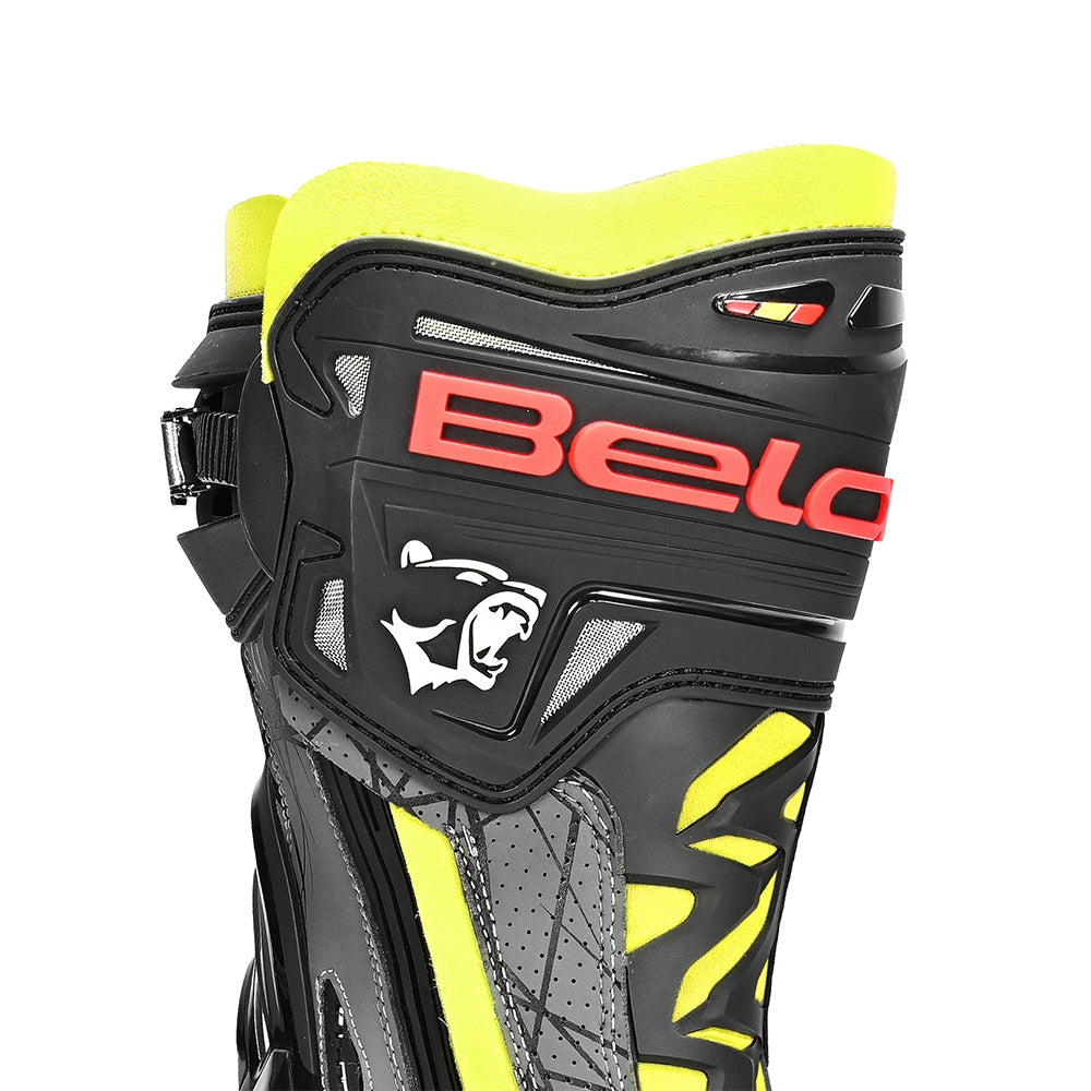 BELA - AIR RIDER GP-1 RACING BOOT Black/Yellow Flu - SECURTEX MOTOR SL (t/a MaximoMoto)
