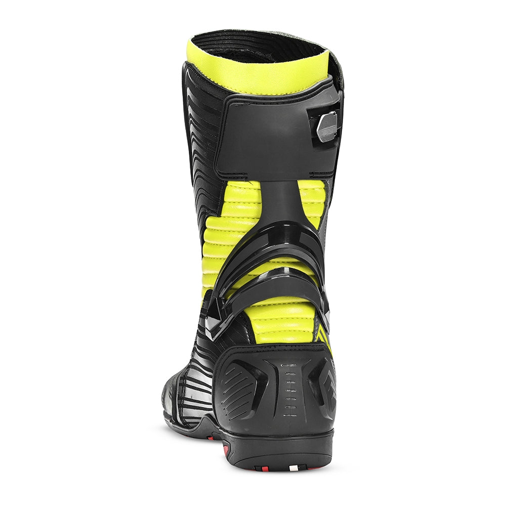 BELA - AIR RIDER GP-1 RACING BOOT Black/Yellow Flu - SECURTEX MOTOR SL (t/a MaximoMoto)