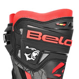 BELA AIR RIDER GP-1 MOTORCYCLE RACING BOOT BLACK GREY RED