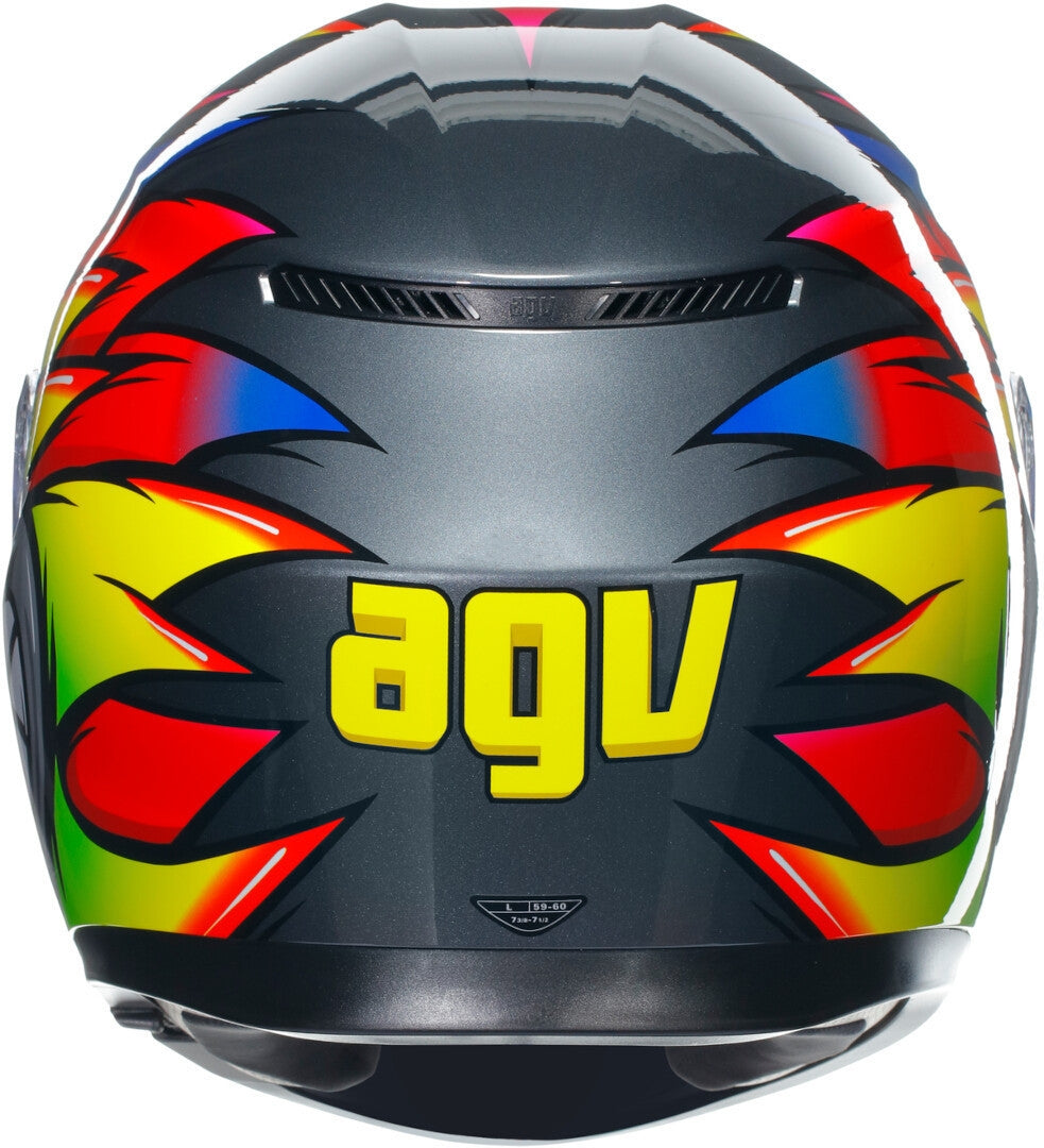AGV CASCO K3 BIRDY 2.0 GRIS/AMARILLO/ROJO - SECURTEX MOTOR S.L (t/a MaximoMoto)