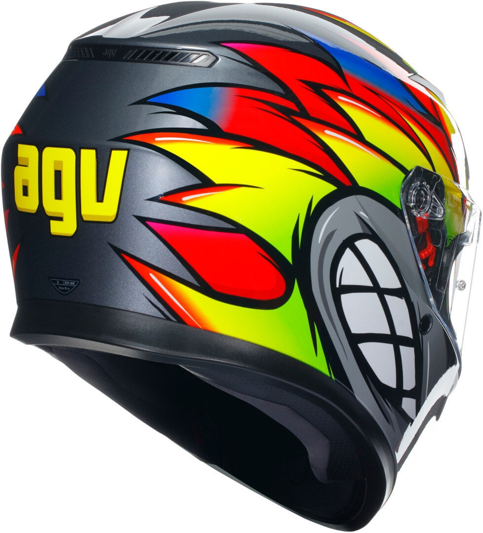 AGV CASCO K3 BIRDY 2.0 GRIS/AMARILLO/ROJO - SECURTEX MOTOR S.L (t/a MaximoMoto)