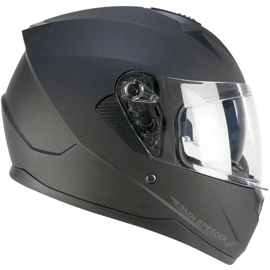 SKA-P 3MHA SPEEDER MONO Integral Moto Casco Negro Mate