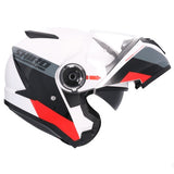 SHIRO EXPLORER MAVERICK HELMET PEARL WHITE RED - SECURTEX MOTOR SL (t/a MaximoMoto)