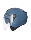 SHIRO HELMET OF852 IBIZA MONOCOLOR MATTE BLUE - SECURTEX MOTOR SL (t/a MaximoMoto)