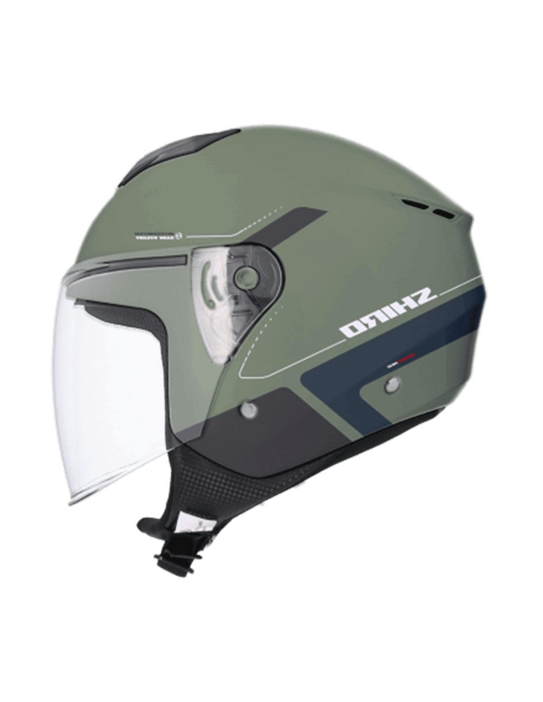 SHIRO HELMET IBIZA SPORTAGE MATTE GREEN - SECURTEX MOTOR SL (t/a MaximoMoto)