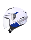 SHIRO IBIZA SPORTAGE HELMET WHITE PEARL BLUE - SECURTEX MOTOR SL (t/a MaximoMoto)