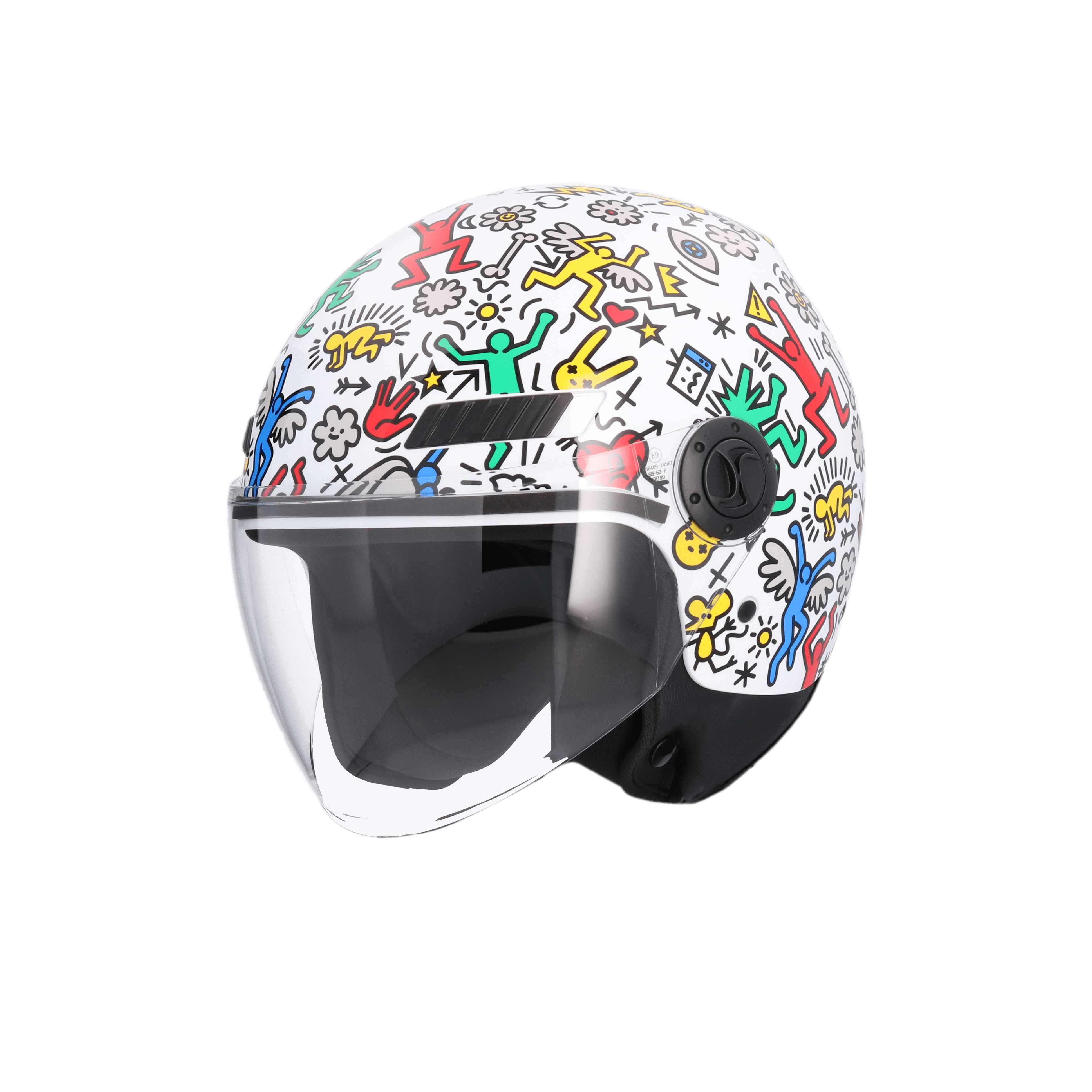 SHIRO HELMET KYOTO DOODLE LIVE MULTICOLOR - SECURTEX MOTOR SL (t/a MaximoMoto)