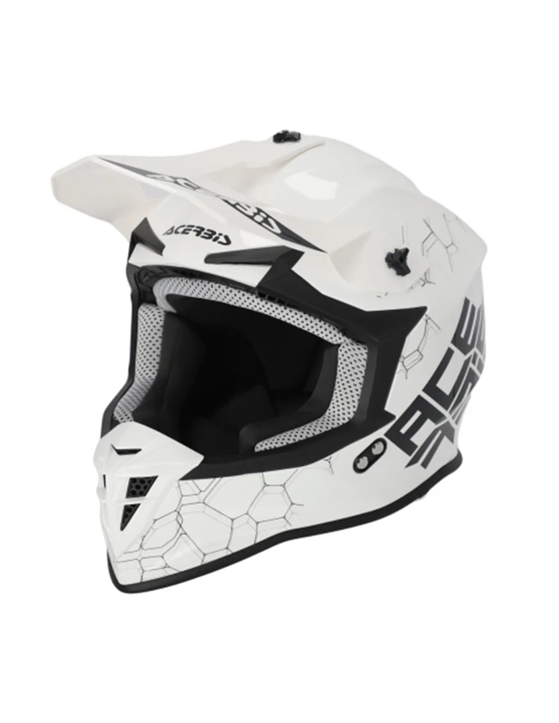 ACERBIS LINEAR 22.06 Motorcycle Motocross Helmet White