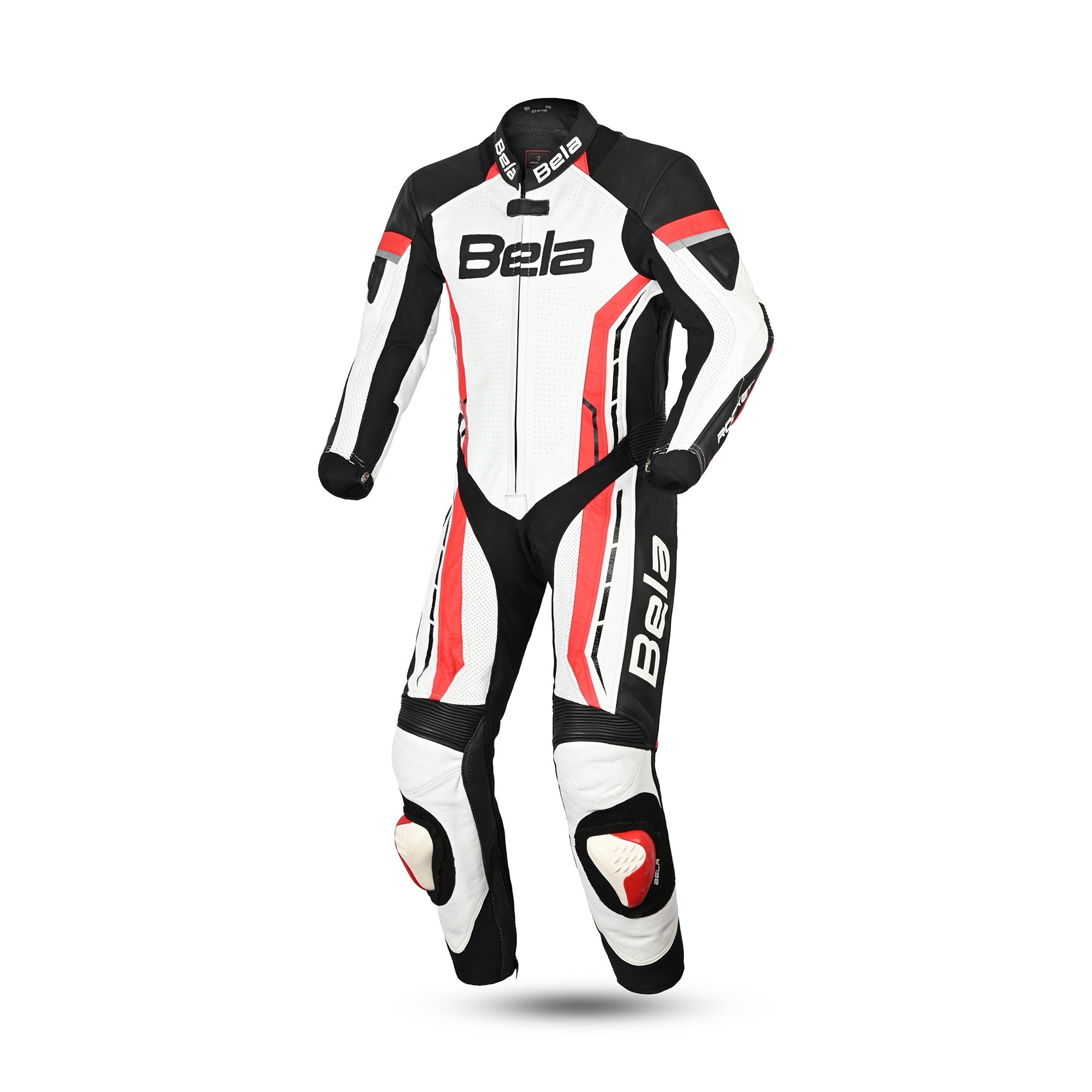 BELA-Rocket Kids 1 PC Suit White/Red - SECURTEX MOTOR SL (t/a MaximoMoto)