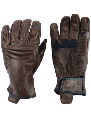 Poisoned-Brown Phantom Leather Gloves - SECURTEX MOTOR SL (t/a MaximoMoto)