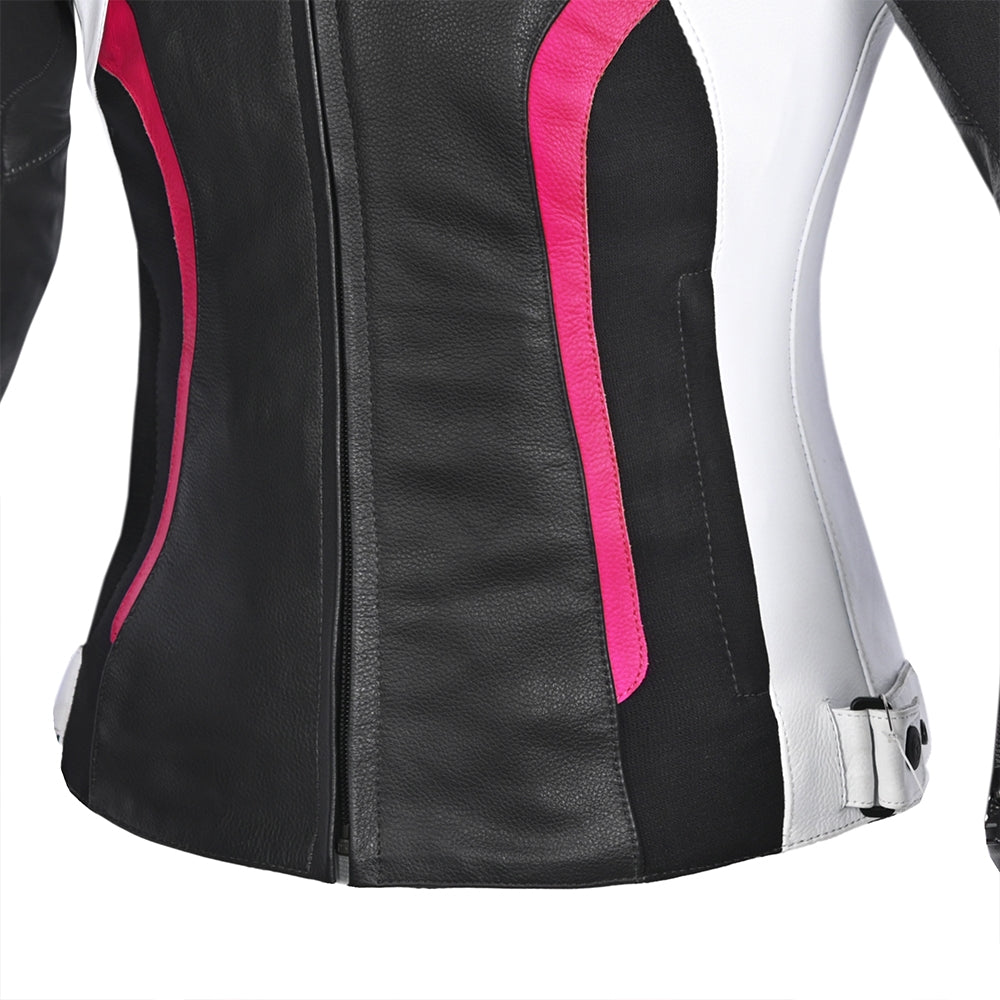 R-TECH - Tom Rider Lady Jacket Black/White/Fuschia - SECURTEX MOTOR SL (t/a MaximoMoto)