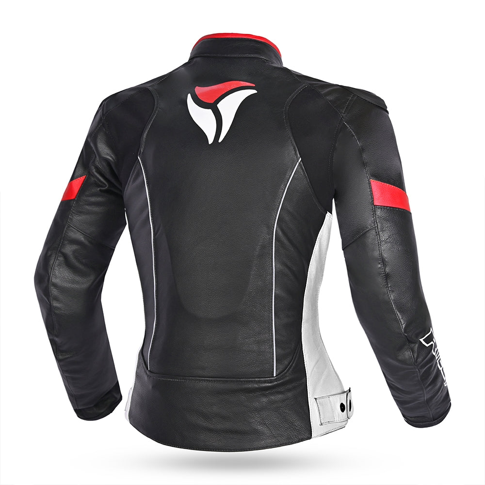 R-TECH - Tom Rider Lady Jacket Black/White/Red - SECURTEX MOTOR SL (t/a MaximoMoto)