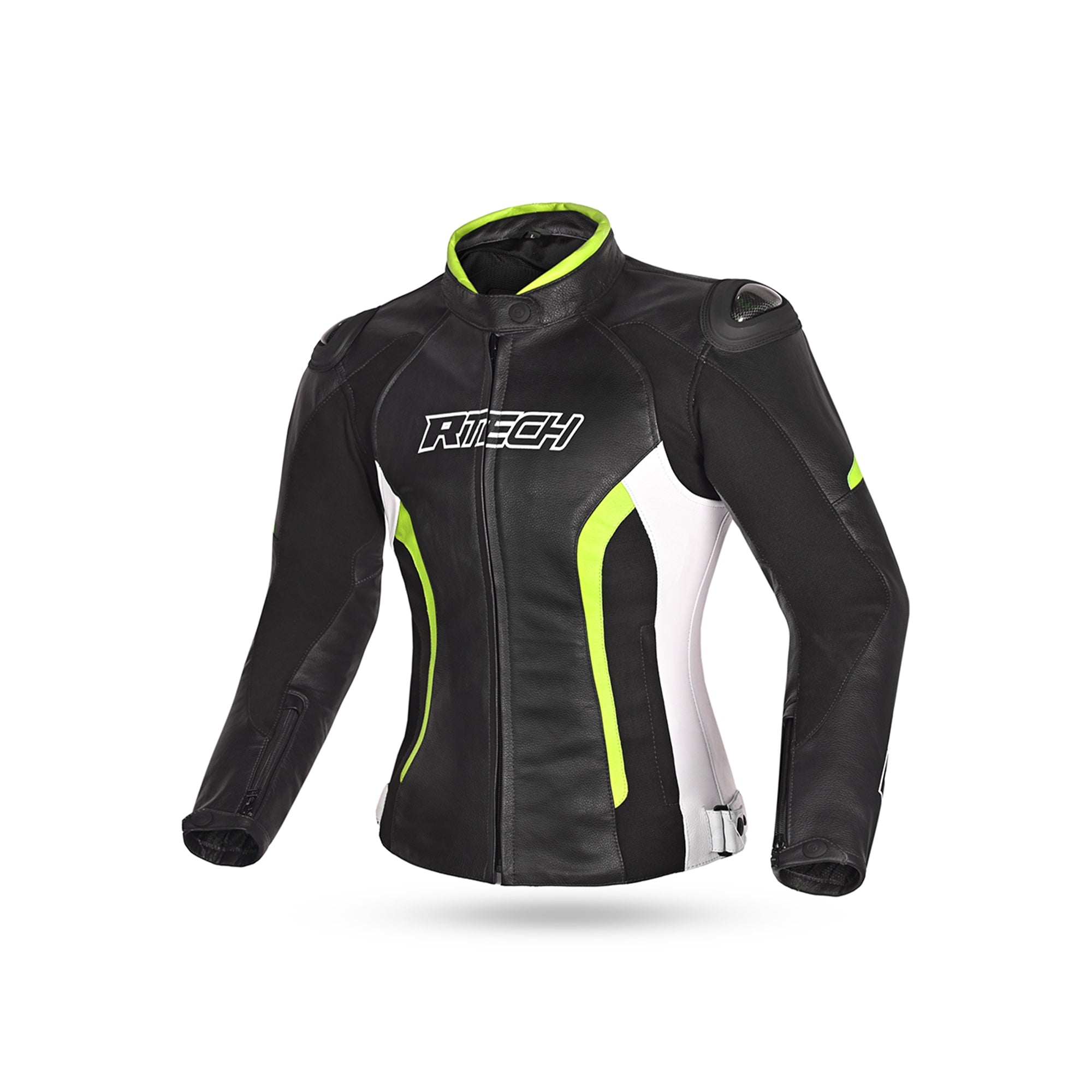 R-TECH - Tom Rider Lady Jacket Black/Flour Yellow - SECURTEX MOTOR SL (t/a MaximoMoto)
