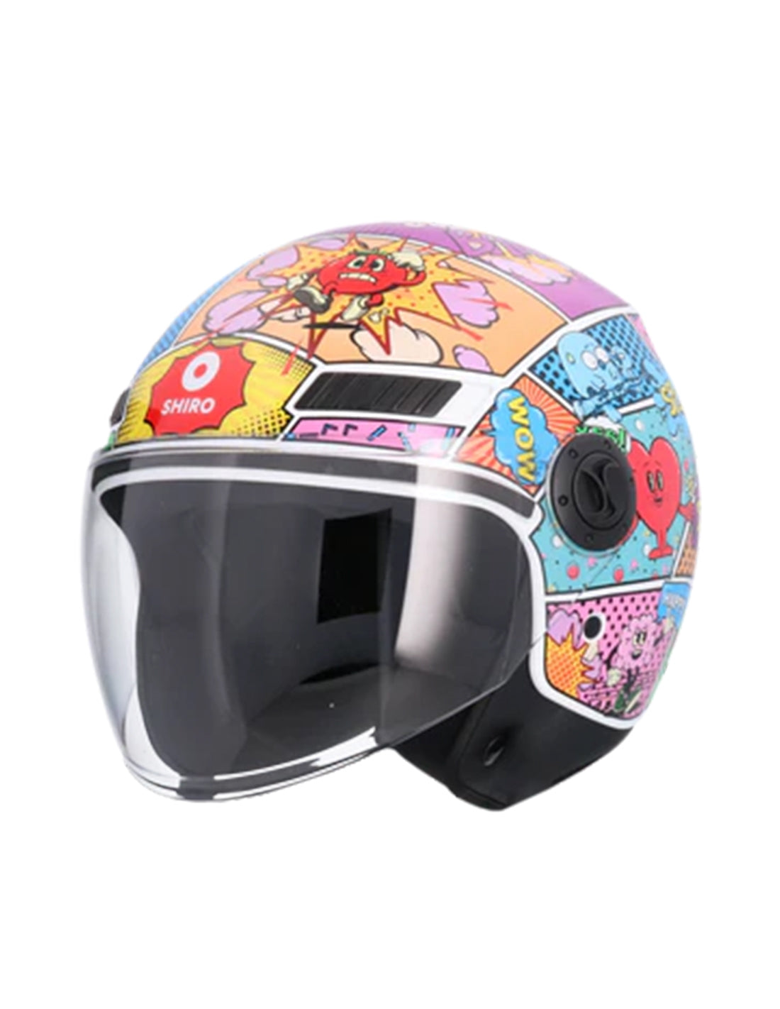 SHIRO HELMET KYOTO COMIC KIDS MULTICOLOR - SECURTEX MOTOR SL (t/a MaximoMoto)