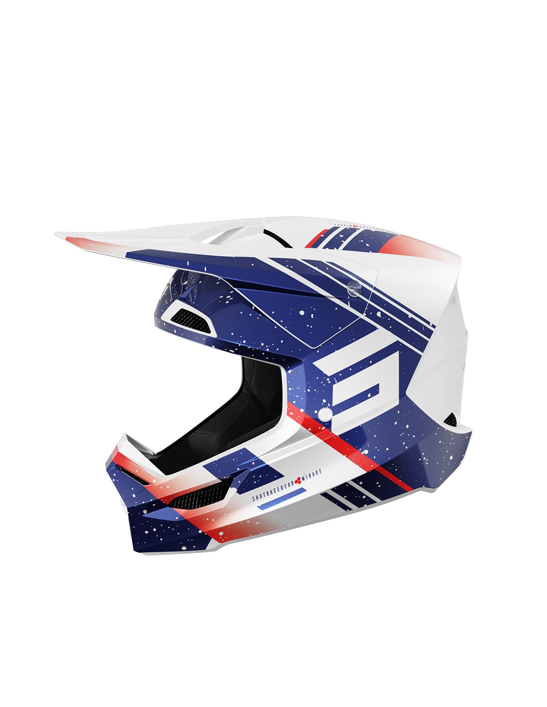 FURIOUS MIRAGE BLUE_RED_PEARLY XS HELMET - SECURTEX MOTOR SL (t/a MaximoMoto)