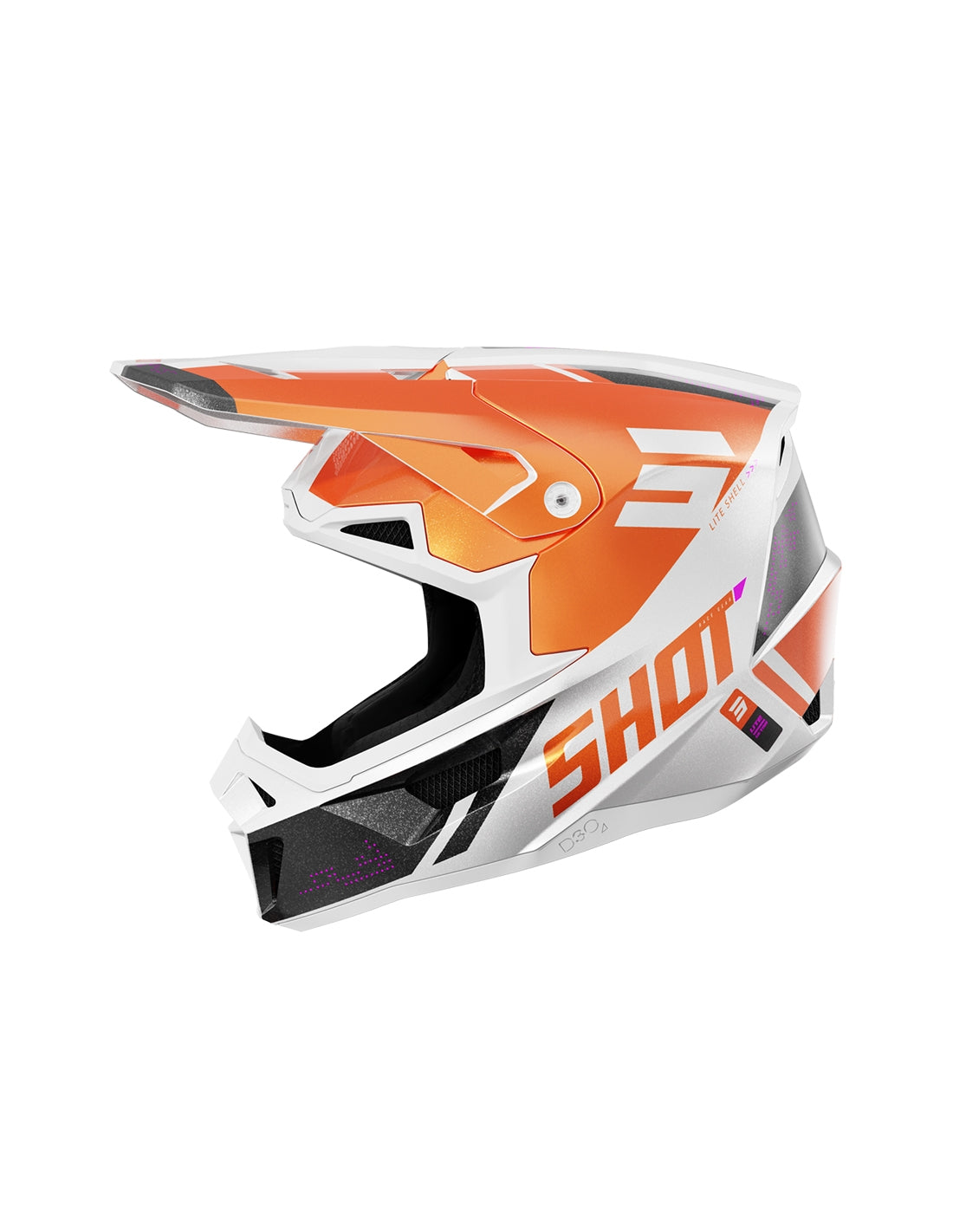 SHOT LITE ULTRA ORANGE_PEARLY XS HELMET - SECURTEX MOTOR SL (t/a MaximoMoto)