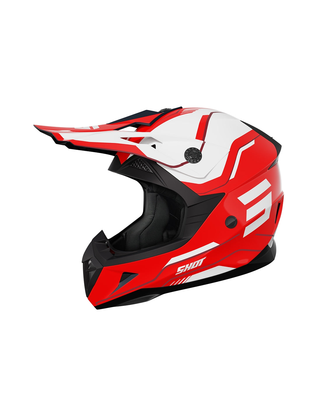 SHOT PULSE LINES RED_GLOSSY XS HELMET - SECURTEX MOTOR SL (t/a MaximoMoto)