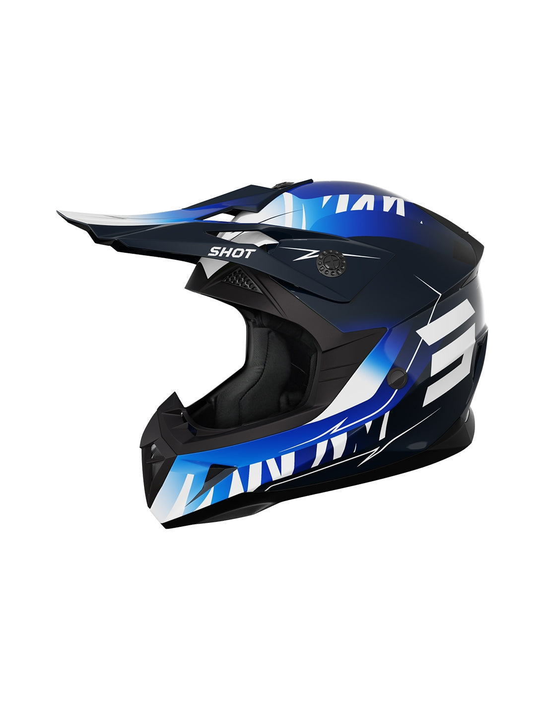 SHOT PULSE X-TREM BLUE_GLOSSY XS HELMET - SECURTEX MOTOR SL (t/a MaximoMoto)