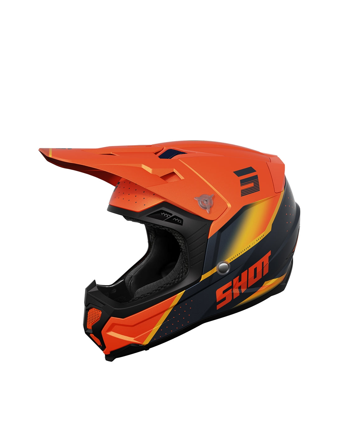 SHOT CORE HONOR ORANGE_MATT S HELMET - SECURTEX MOTOR SL (t/a MaximoMoto)