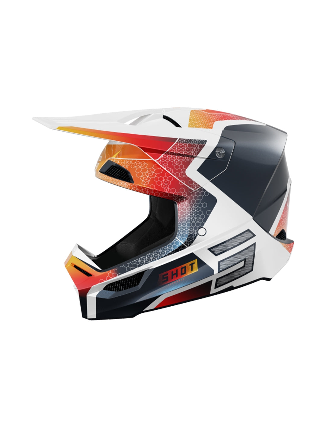 FURIOUS KID PHASER BLUE_RED_PEARLY YS HELMET - SECURTEX MOTOR SL (t/a MaximoMoto)