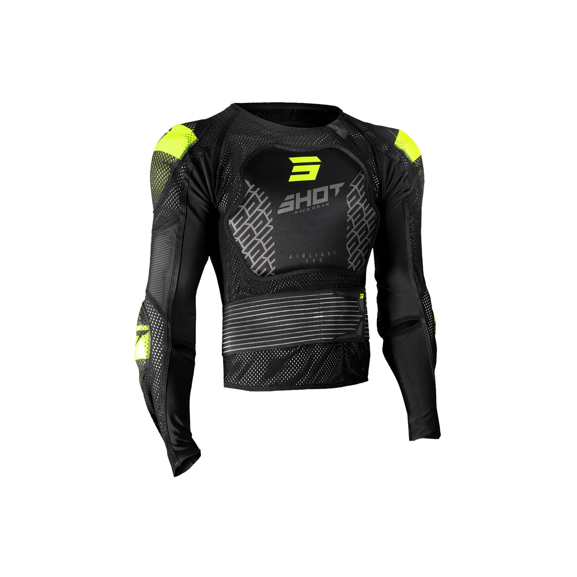 AIRLIGHT JACKET BLACK_NEON_YELLOW 2XS - SECURTEX MOTOR SL (t/a MaximoMoto)