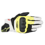Alpinestars SP-5 Motorcycle Gloves Yellow White Red - back pic