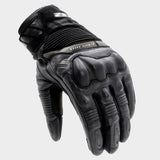 LS2 OCTANE MAN MOTORBIKE WATERPROOF LEATHER GLOVES BLACK