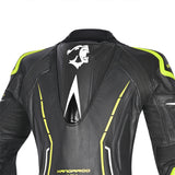 BELA Rocket Lady Mix Kangaroo 1-PC Motorcycle Racing Suits White/Black/Yellow Fluor