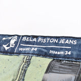 BELA - Pantalon Vaquero Piston Denim Jeans (MXD-405) AZUL SUCIO