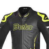 BELA Rocket Man Mix Kangaroo 1 PC Motorbike Suit Black Yellow Flour