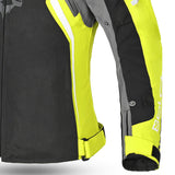 BELA Elanur Lady Textile Motorcycle Touring Jacket Black Grey Yellow images