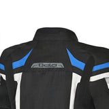 BELA Highland Motorcycle Riding Jacket Men Black Blue images