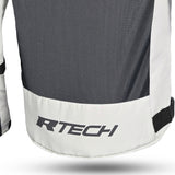 R Tech Spiral Mesh Motorcycle Jacket Ice Grey Yellow Flour
