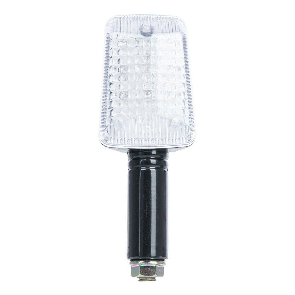 Oxford Rectangle Indicator Black Long Stem Clear Lens Motorcycle Lights images