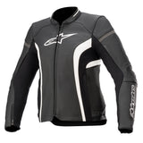 Alpinestars Stella Kira V2 Motorcycle Leather Jacket Black White