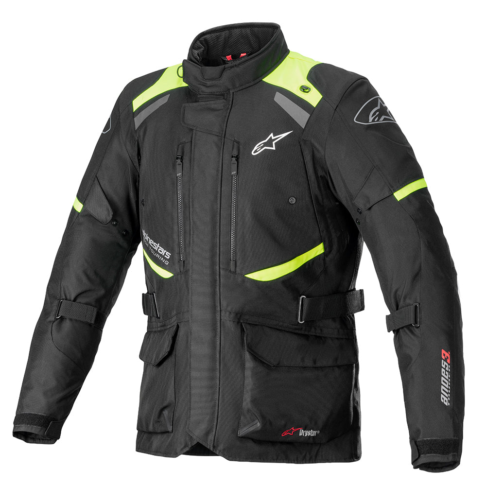 Alpinestars Andes V3 Drystar Jacket Black Yellow Fluo - front pic