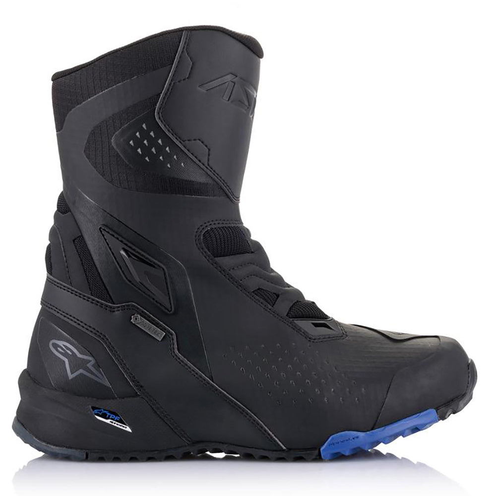 Alpinestars RT-8 Gore-Tex Motorcycle Boots Black Blue - MaximomotoUK