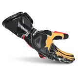 BELA EXTREME MOTORCYCLE LEATHER GLOVES BLACK WHITE RED