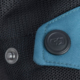 Oxford Dakar Air Men Motorcycle Gear Jacket silver Blue Fluo