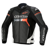 Alpinestars Gp Force Leather Jacket B/W Red Fluo images