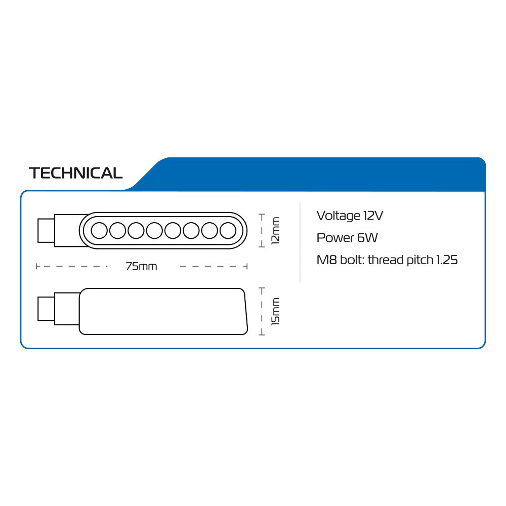 Oxford Nightfighter Sequential Indicators Stylish Motorcycle Lights images