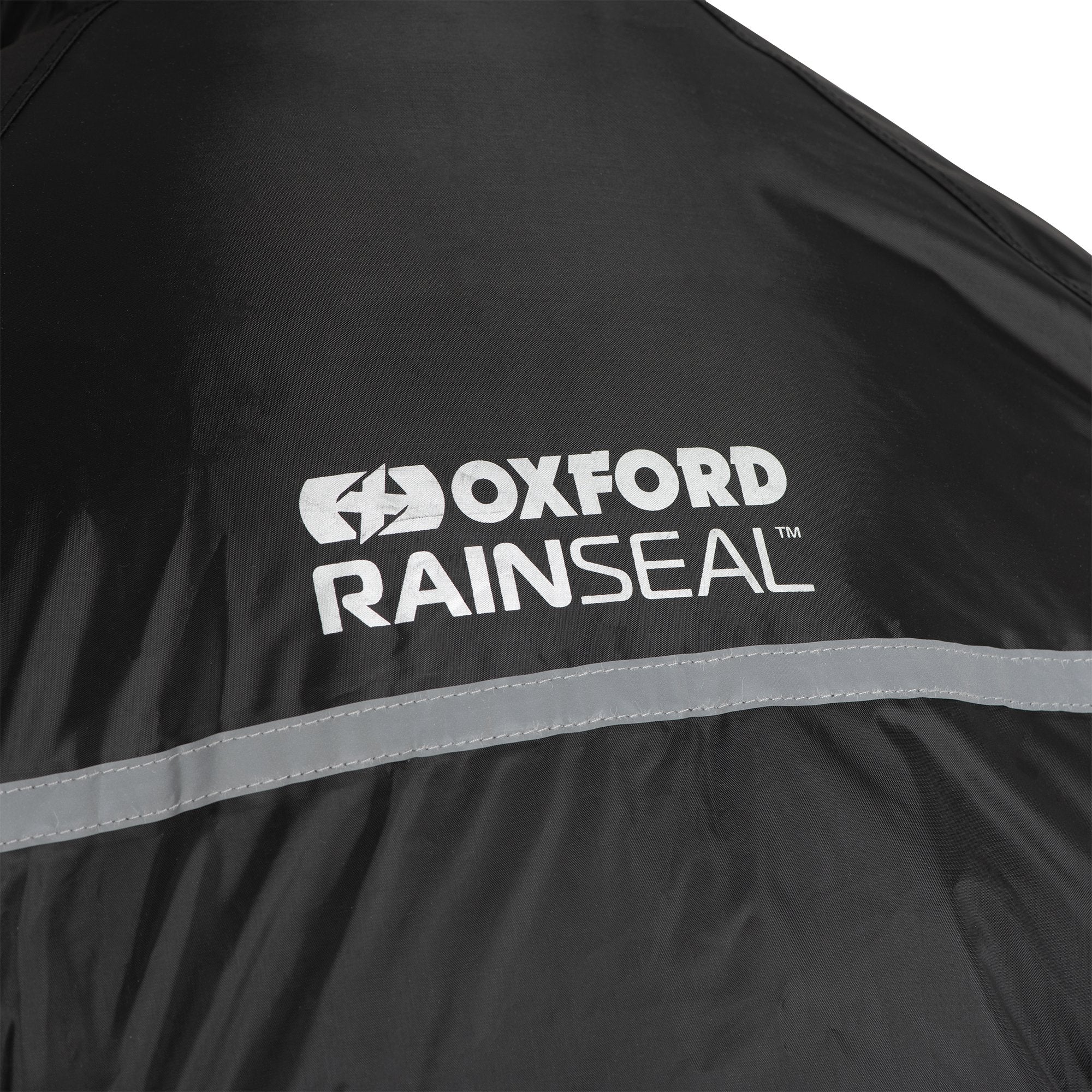 Oxford Rainseal Waterproof Motorcycle Rain Oversuit Black images