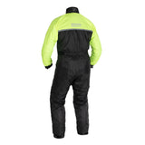 Oxford Rainseal Waterproof Motorcycle Oversuit Rain Black Fluo images