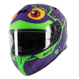 MT Targo Frog H6 Motorcycle Helmet Matt Fluo Green - MaximomotoUK