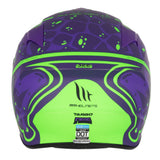 MT Targo Frog H6 Motorcycle Helmet Matt Fluo Green - MaximomotoUK