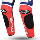 BELA X Race 1PC Motorbike Racing Leather Suit Black White Blue