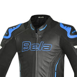 BELA Rocket Man Mix Kangaroo 1 PC Motorcycle Racing Suit Black Blue