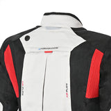 Bela Transformer Motorcycle Touring Water-Resistant Jacket White Black Red