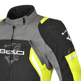 BELA Elanur Lady Textile Motorcycle Touring Jacket Black Grey Yellow images