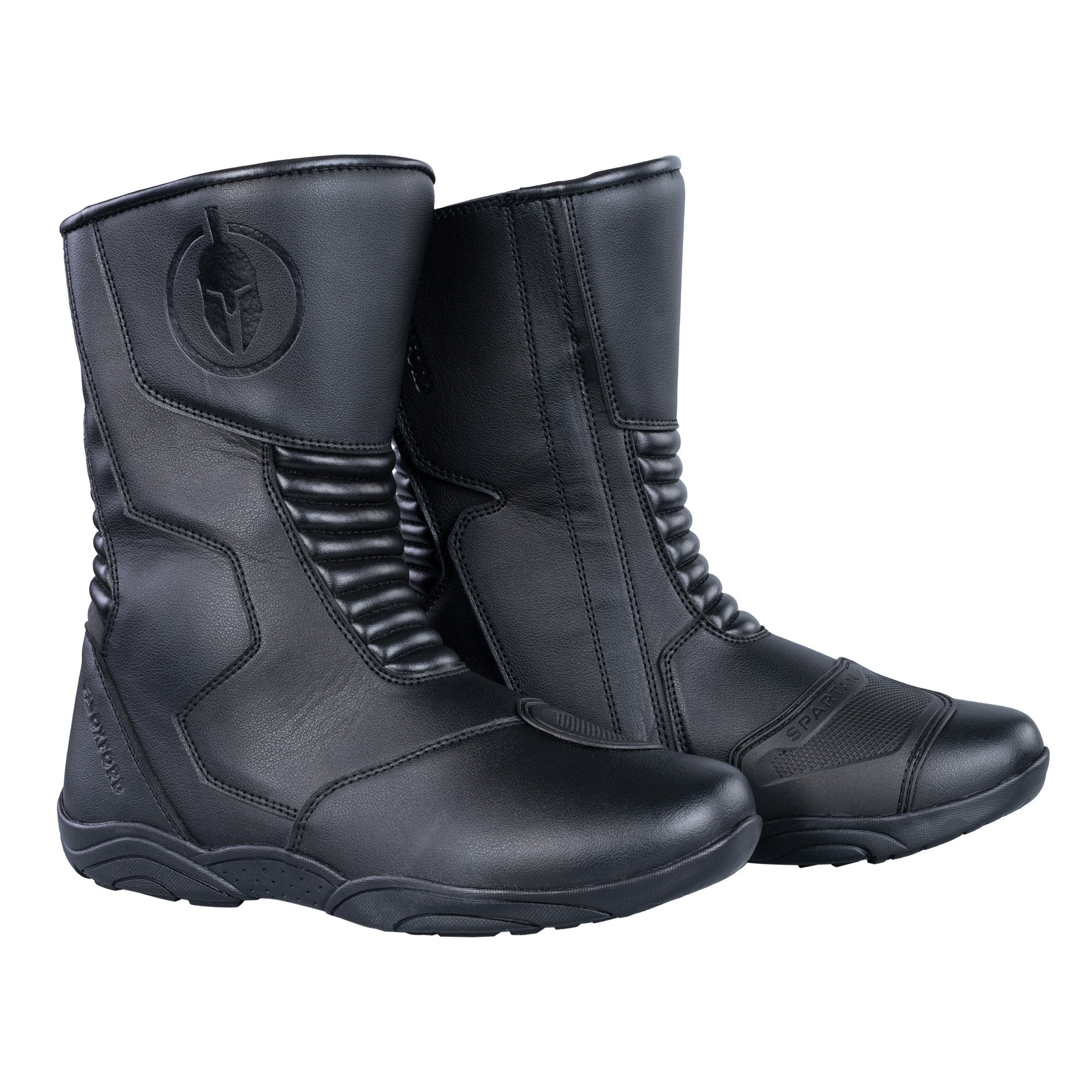 Spartan Men's Motorbike WP Boot Black pair pic